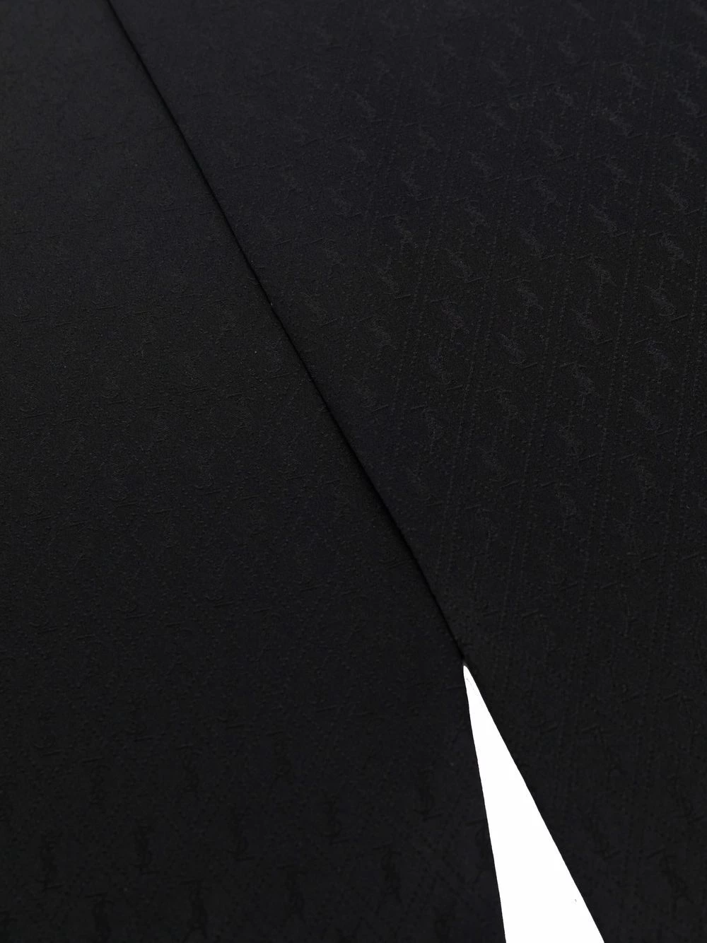 Saint Laurent YSL monogram silk necktie
