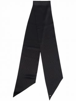 Saint Laurent YSL monogram silk necktie