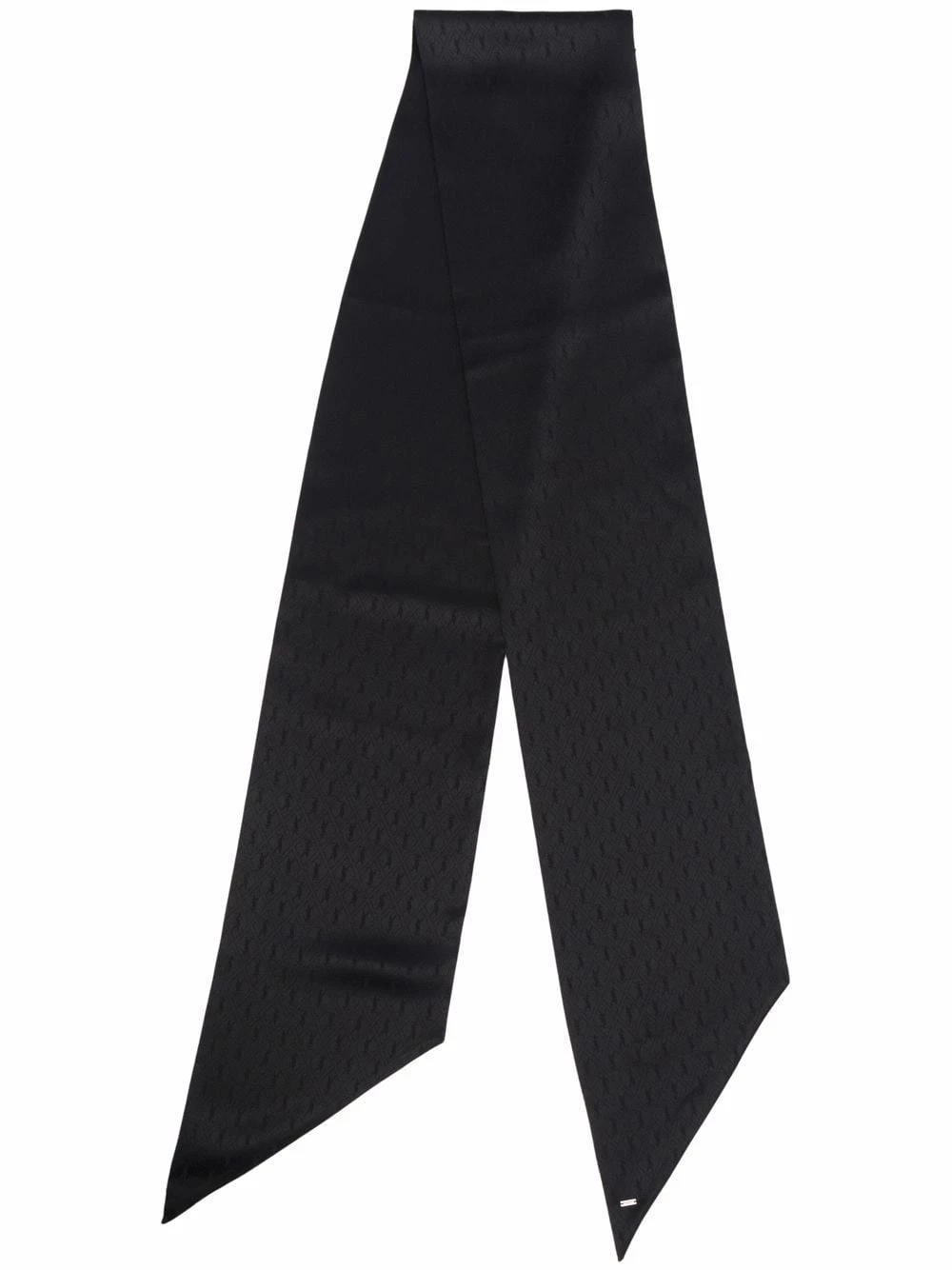 Saint Laurent YSL monogram silk necktie