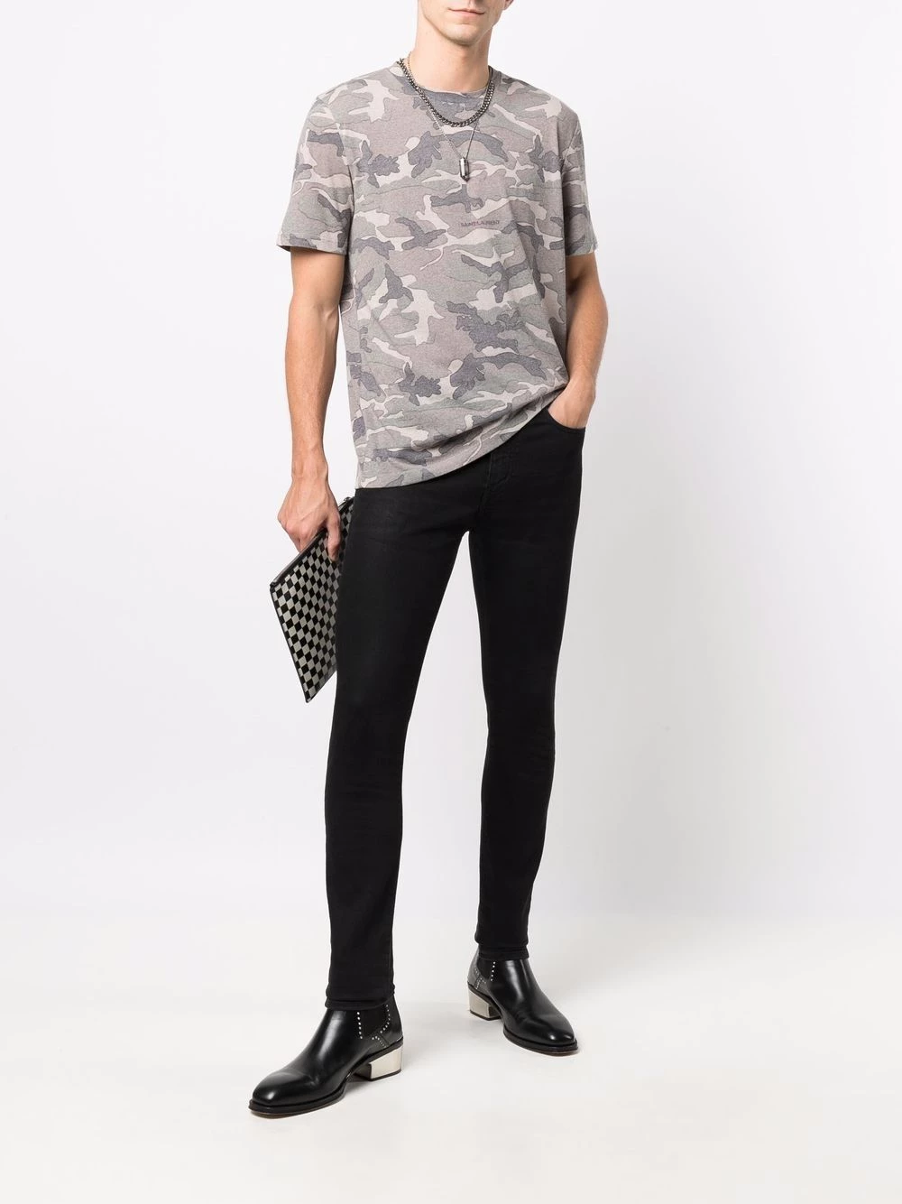 Saint Laurent camouflage-print T-shirt