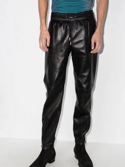 Saint Laurent zipped ankles tapered track pants
