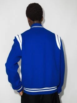 Saint Laurent Varsity Classic Teddy bomber jacket