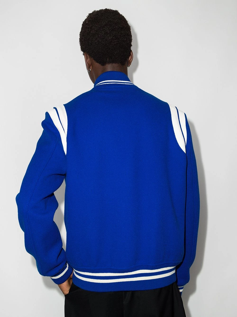 Saint Laurent Varsity Classic Teddy bomber jacket