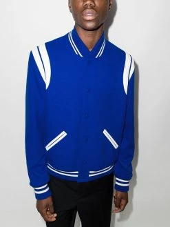 Saint Laurent Varsity Classic Teddy bomber jacket