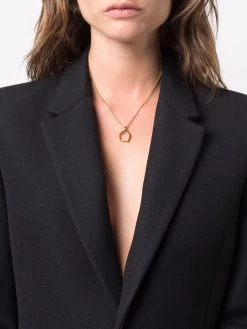 Saint Laurent stirrup pendant necklace