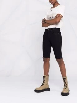 Saint Laurent fitted knee-length denim shorts