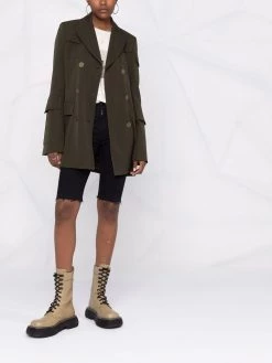 Saint Laurent fitted knee-length denim shorts