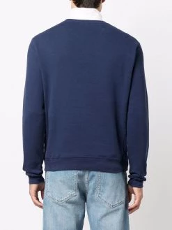 Saint Laurent logo-print cotton sweatshirt