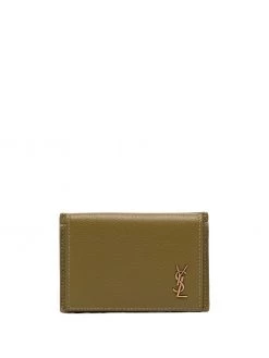 Saint Laurent YSL logo-plaque foldover wallet