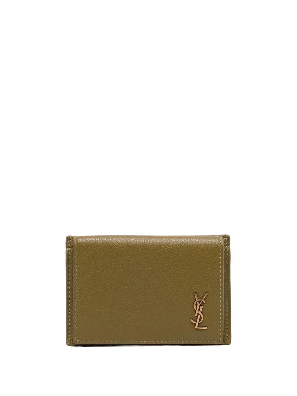 Saint Laurent YSL logo-plaque foldover wallet