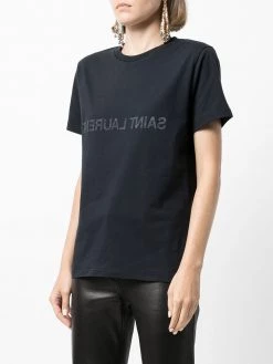 Saint Laurent reverse logo cotton T-shirt