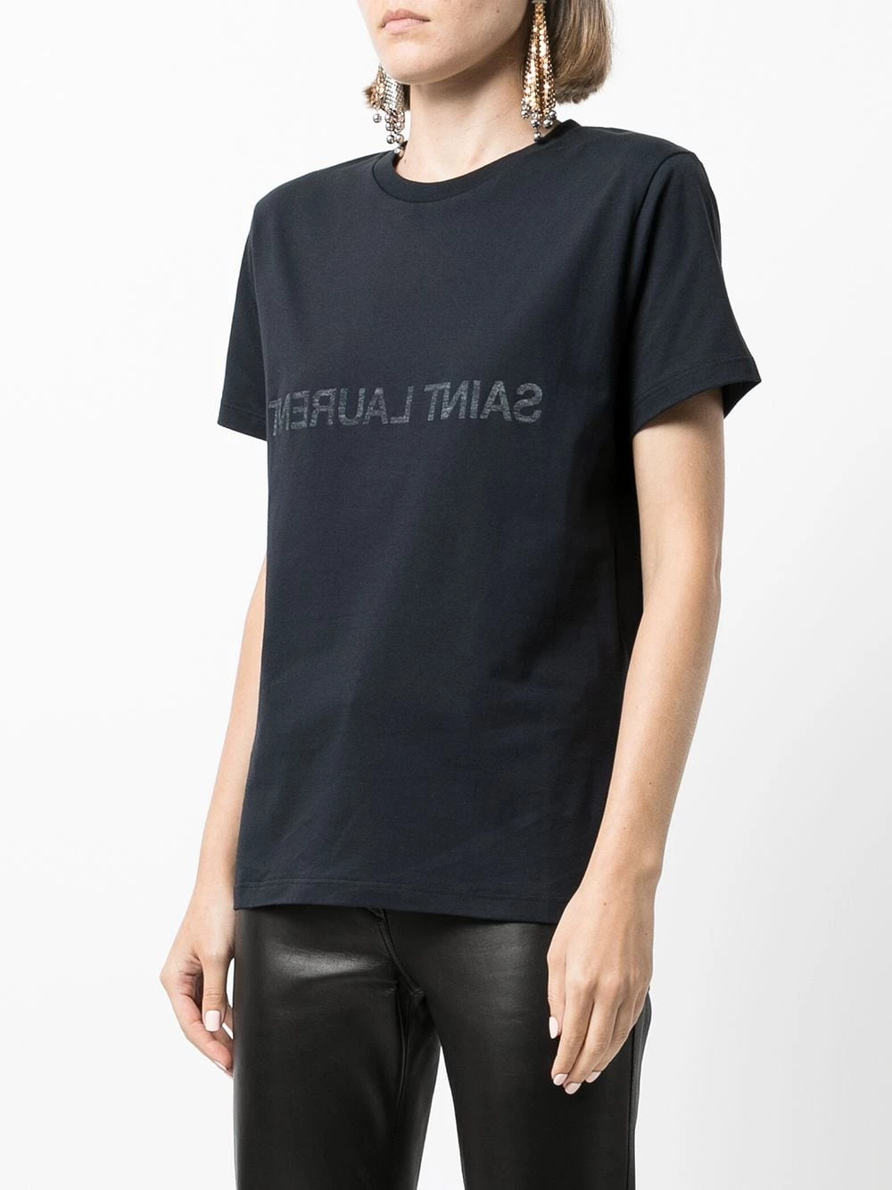 Saint Laurent reverse logo cotton T-shirt