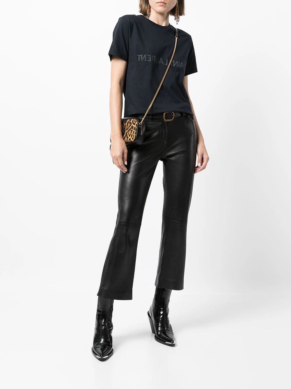 Saint Laurent reverse logo cotton T-shirt