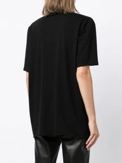 Saint Laurent slogan-print cotton T-shirt