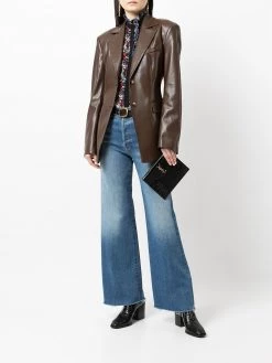 Saint Laurent baby Uptown crocodile-effect clutch bag