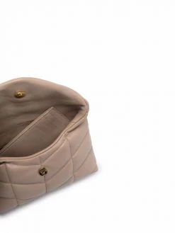 Saint Laurent logo-plaque Puffy Pouch bag