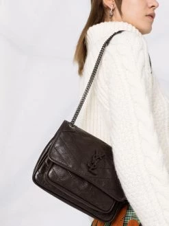 Saint Laurent Niki logo plaque shoulder bag