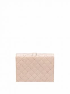 Saint Laurent quilted logo-plaque wallet