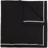 Saint Laurent stripe-trim silk scarf