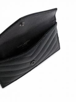 Saint Laurent chevron pattern flap wallet