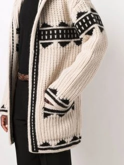 Saint Laurent open front knitted hoodie