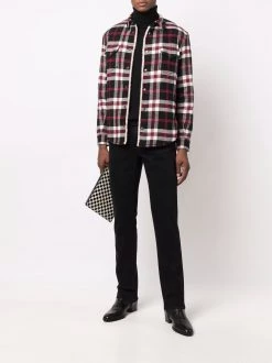 Saint Laurent Oversize Western faux shearling-lined jacket