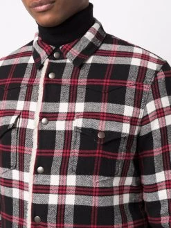 Saint Laurent Oversize Western faux shearling-lined jacket