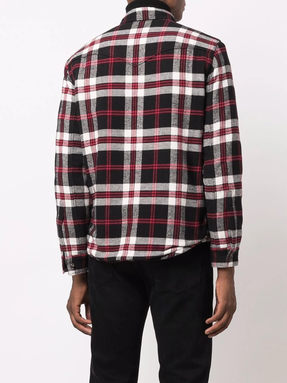 Saint Laurent Oversize Western faux shearling-lined jacket