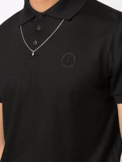 Saint Laurent embroidered-logo polo shirt