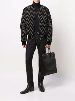 Saint Laurent logo embossed tote bag