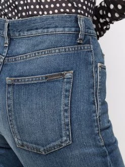 Saint Laurent Authentic high-rise cropped trousers