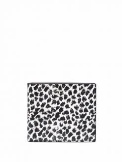 Saint Laurent leopard-print leather wallet
