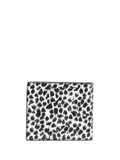 Saint Laurent leopard-print leather wallet