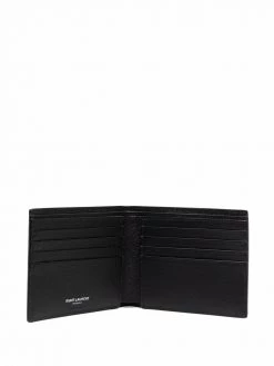 Saint Laurent leopard-print leather wallet