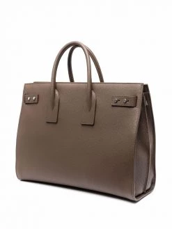 Saint Laurent Sac De Jour Thin large grained-leather tote bag