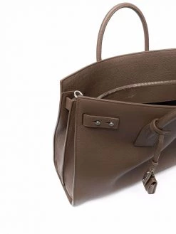 Saint Laurent Sac De Jour Thin large grained-leather tote bag