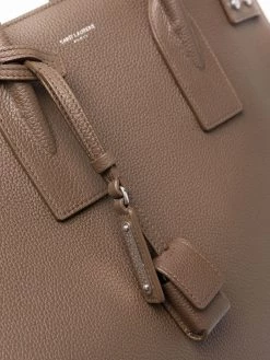 Saint Laurent Sac De Jour Thin large grained-leather tote bag
