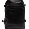 Saint Laurent logo-print polished-finish backpack