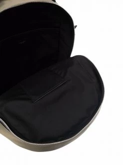 Saint Laurent engraved-logo zipped backpack