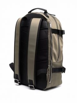 Saint Laurent engraved-logo zipped backpack