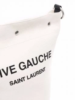 Saint Laurent logo-print bucket shoulder bag
