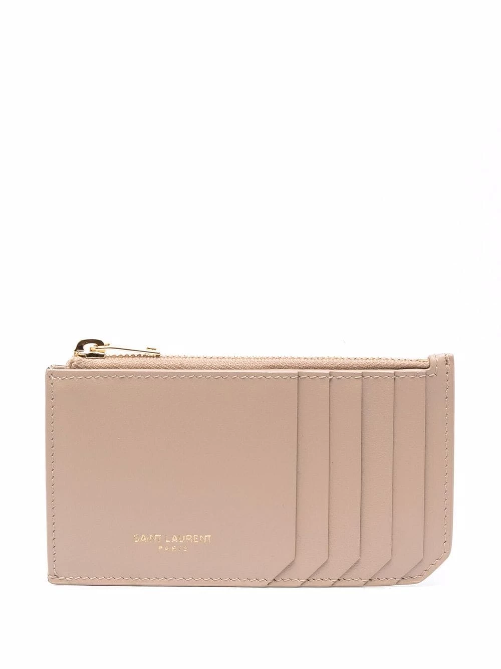 Saint Laurent logo-print zipped cardholder