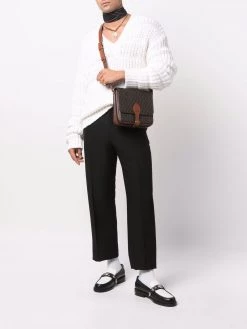 Saint Laurent Monogram-print messenger bag