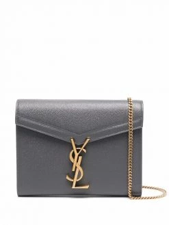 Saint Laurent logo-plaque crossbody bag