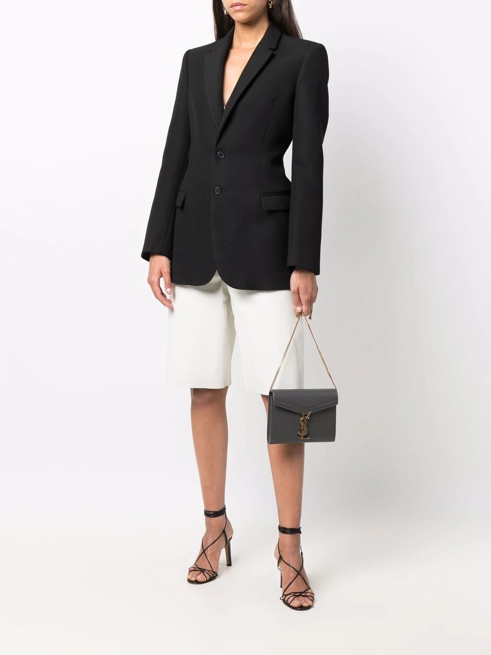 Saint Laurent logo-plaque crossbody bag