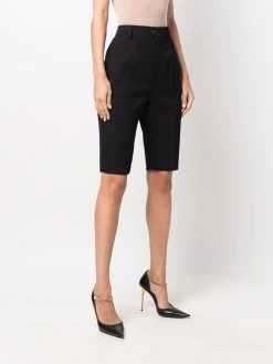 Saint Laurent high-waisted knee-length shorts
