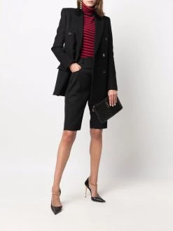 Saint Laurent high-waisted knee-length shorts