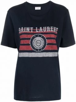 Saint Laurent graphic-print short-sleeve T-shirt