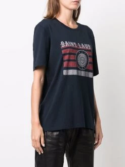 Saint Laurent graphic-print short-sleeve T-shirt