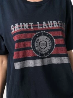Saint Laurent graphic-print short-sleeve T-shirt
